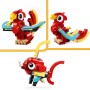 LEGO Creator 3 en 1 Dragón Rojo de Juguete Convertible en Figura de Pez o Ave Fénix, Juego Infantil de Animales como Regalo para