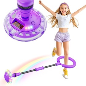 Bola de Salto de Tobillo Juguete Niña 6 7 8 9 10 11 Años Recargable Luminoso Regalos Juegos Niñas Bola Saltarina para Niños con