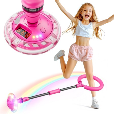 Bola de Salto de Tobillo Juguete Niña 6 7 8 9 10 11 Años Recargable Luminoso Regalos Juegos Niñas Bola Saltarina para Niños con