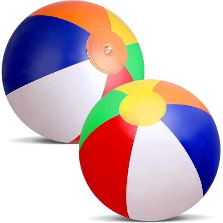 Abeillo Pelotas de playa, paquete de 2 – Pelotas de playa inflables de 13 pulgadas – Juguetes acuáticos, juguetes de playa para