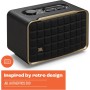 JBL Authentics 200, altavoz inteligente con tecnología Bluetooth, diseño retro, con cuadrícula gris, Wi-Fi integrado, Google
