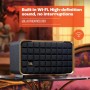 JBL Authentics 200, altavoz inteligente con tecnología Bluetooth, diseño retro, con cuadrícula gris, Wi-Fi integrado, Google