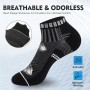 Stoeury Calcetines Tobilleros 6 Pares, Transpirables Cortos Deporte Antiampollas, Running Algodon Para Hombre Mujer, Ideales
