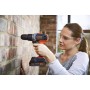 BLACK+DECKER Atornillador sin cable 18V, 37Nm par máximo, 10 posiciones de embrague, luz de trabajo LED, batería de 1,5Ah y