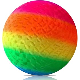 Balón de fútbol de PVC con Arco Iris, Balón de Fútbol Blandas para Niños, Balón de Playa, Pelota de PVC para Interior y Exterior