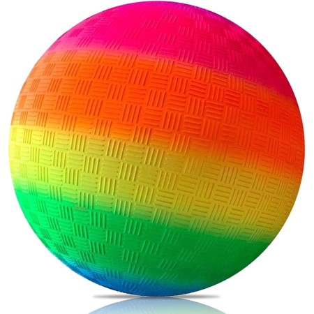 Balón de fútbol de PVC con Arco Iris, Balón de Fútbol Blandas para Niños, Balón de Playa, Pelota de PVC para Interior y Exterior