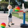 Balón de fútbol de PVC con Arco Iris, Balón de Fútbol Blandas para Niños, Balón de Playa, Pelota de PVC para Interior y Exterior