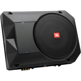 JBL BassPro SL2 Subwoofer coche activo de 8 pulgadas - caja subwoofer autoamplificado bajo el asiento del coche de 125 vatios de