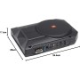 JBL BassPro SL2 Subwoofer coche activo de 8 pulgadas - caja subwoofer autoamplificado bajo el asiento del coche de 125 vatios de