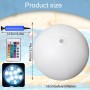 YOUYIKE Bolas de Playa, Pelotas de Playa Inflables, Pelotas de Playas LED de 40 CM, con Control Remoto por Infrarrojos, para