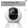 Tapo Cámara de vigilancia WiFi Interior 360° 1080p C200C, visión Nocturna, notificaciones en Tiempo Real, detección de Personas,