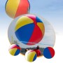 Fenteer Pelota de Playa Inflable, Juguete para Césped, Juego de Agua de Verano, Enorme, Plegable, Fácil de Transportar,