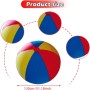 Fenteer Pelota de Playa Inflable, Juguete para Césped, Juego de Agua de Verano, Enorme, Plegable, Fácil de Transportar,