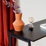 MEUBLE COSY Escritorio Plegable Mesa de Estilo Computadora Industrial para Ahorro de Espacio con Marco de Acero, Montaje