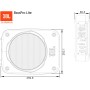 JBL BassPro Lite: Subwoofer Activo Coche Autoamplificado y Ultracompacto de Harman Kardon, Fácil de instalar Bajo el Asiento,