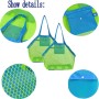 Bolsa de Juguete de Playa,2 Piezas Bolsa Plegable de Malla de Playa,Bolsa Juguetes Playa Malla,Bolsa de Malla Playa para Niños