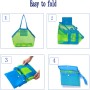 Bolsa de Juguete de Playa,2 Piezas Bolsa Plegable de Malla de Playa,Bolsa Juguetes Playa Malla,Bolsa de Malla Playa para Niños