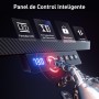 HLFURNIEU Escritorio Elevable Electrico LED 120 x 60 cm, Mesa Gaming con Toma de Corriente, Soporte para Monitor, 3 Control de