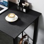 ODK Escritorio de Ordenador, Mesa de Estudio de Ordenador con Bolsa de Almacenaje y Gancho para Auriculares Mesa de Escritura