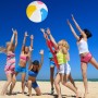 HAMKU 2 Piezas Pelotas de Playa Pelotas Piscina, Fútbol Inflable, Pelota Playa Inflable para Juguetes de Playa Verano Piscina y