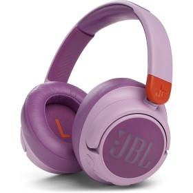 JBL JR 460NC - Auriculares inalámbricos para niños, con cancelación de Ruido, hasta 30 Horas de Lectura y Sonido Seguro - Rosa