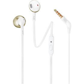 JBL T205 Dentro de oído Binaural Alámbrico Champán, Oro - Auriculares (Alámbrico, Dentro de oído, Binaural, Intraaural, 20 -