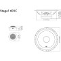 JBL Stage1 601C - Sistema de Altavoz Coche de componentes de 2 vías - Juego para auto de 200 vatios con altavoz de empotrar de