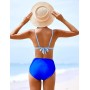FemiChic Bikinis Mujer Conjuntos de Bikini Sexy Traje de Baño con Cuello en V Top con Almohadillas Extraíbles 2 Piezas para la