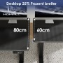 Homall Escritorio 160 x 80 cm,Escritorio Elevable con Carga USB,Mesa Elevable Escritorio Equipado con 3 Funciones de Memoria y
