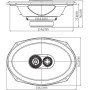 JBL Stage3 9637F Juego de altavoces coche de 3 vías di Harman Kardon Sin Rejilla - Altavoz ovalados 375 vatios - Echo Auto de 6"