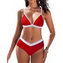 FemiChic Bikinis Mujer Conjuntos de Bikini Sexy Traje de Baño con Cuello en V Top con Almohadillas Extraíbles 2 Piezas para la