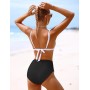 FemiChic Bikinis Mujer Conjuntos de Bikini Sexy Traje de Baño con Cuello en V Top con Almohadillas Extraíbles 2 Piezas para la