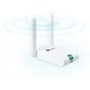 TP-Link TL-WN722N - Adaptador Wi-Fi USB inalámbrico, N 150 Mbps, antena externa 4 dBi, botón WPS, compatible con Raspberry Pi,