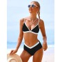 FemiChic Bikinis Mujer Conjuntos de Bikini Sexy Traje de Baño con Cuello en V Top con Almohadillas Extraíbles 2 Piezas para la