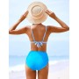 FemiChic Bikinis Mujer Conjuntos de Bikini Sexy Traje de Baño con Cuello en V Top con Almohadillas Extraíbles 2 Piezas para la
