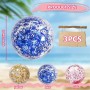 LUMOOM Hinchable, pelota de playa, bolas de agua inflables con purpurina, juguetes de piscina, pelotas de agua