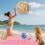 LUMOOM Hinchable, pelota de playa, bolas de agua inflables con purpurina, juguetes de piscina, pelotas de agua