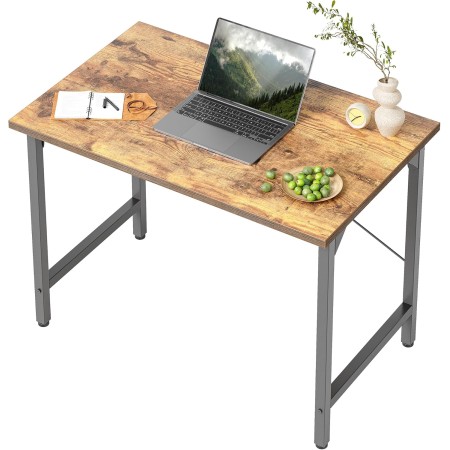 BEXEVUE Escritorio, 80 x 40 cm, pequeño escritorio de ordenador, mesa de oficina para estudio, dormitorio, diseño industrial,