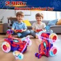 Coche Teledirigido Spider, 2.4Ghz Radiocontrol Monster Truck con Luces RC Coches Juguetes Niños Niñas 3 4 5 6 7 8 9 10 11 12