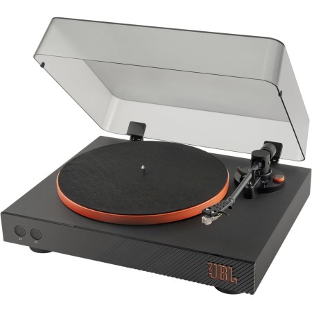 JBL Spinner BT, Tocadiscos Bluetooth con AptX-HD, cabezal extraíble, plato de aluminio y transmisión por correa, cartucho
