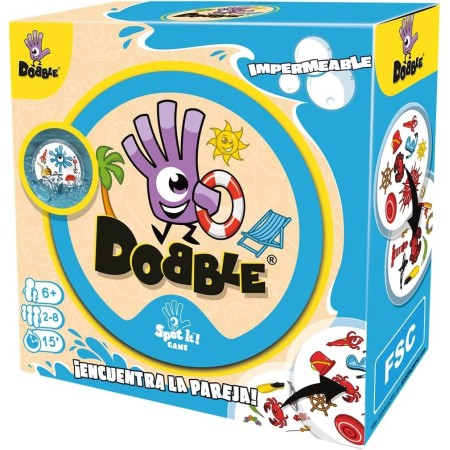 Zygomatic | Dobble Impermeable | Juego de Mesa Divertido para Adultos y Niños | Juega en la Piscina y Playa | A Partir de 7 Años