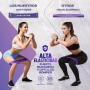 PORTENTUM Gomas Set de 5 Bandas Látex 100% y Bolsa Almacenamiento para Las Cintas elasticas musculacion, Unisex Adulto