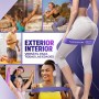 PORTENTUM Gomas Set de 5 Bandas Látex 100% y Bolsa Almacenamiento para Las Cintas elasticas musculacion, Unisex Adulto
