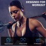 Auriculares Inalámbricos Deportivos, Nueva Auriculares Bluetooth 5.3 con HD Mic, 48H Cascos Inalambricos Bluetooth HiFi Estéreo,