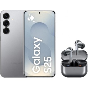 SAMSUNG Galaxy S25 256GB Gris + Galaxy Buds3 Pro - Móvil con IA, Galaxy AI, Dual SIM con Auriculares inalámbricos