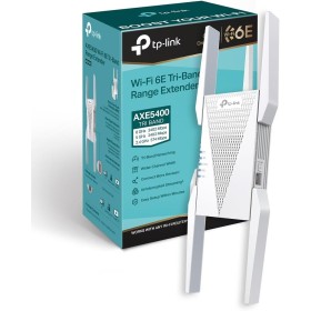 TP-Link RE815XE Repetidor WiFi 6e Mesh AXE5400, Triple Banda,Banda Exclusiva 6GHz,Canal de 160MHz,Fácil Control por