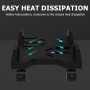 HOMURY Soporte para CPU móvil, soporte para PC para torre de PC, soporte de escritorio con 4 ruedas y base ajustable (negro)