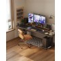 AkoaDa Soporte para CPU móvil, Ajustable, con Ruedas de 4 Ruedas, para Oficina y Uso doméstico (Blanco)