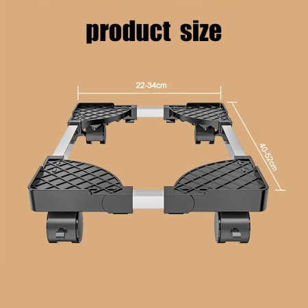 STOUCLA Soporte de CPU móvil, adecuado para soporte de ordenador de torre PC, soporte universal para CPU con cuatro