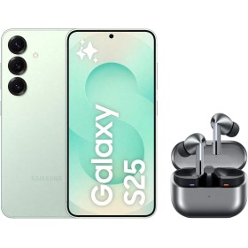 SAMSUNG Galaxy S25 256GB Menta + Galaxy Buds3 Pro - Móvil con IA, Galaxy AI, Dual SIM con Auriculares inalámbricos
